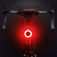 Велофонарь HYD-085-SMD(RGB), солнечная батарея, Waterproof, Li-Ion аккумулятор, ЗУ Type-C