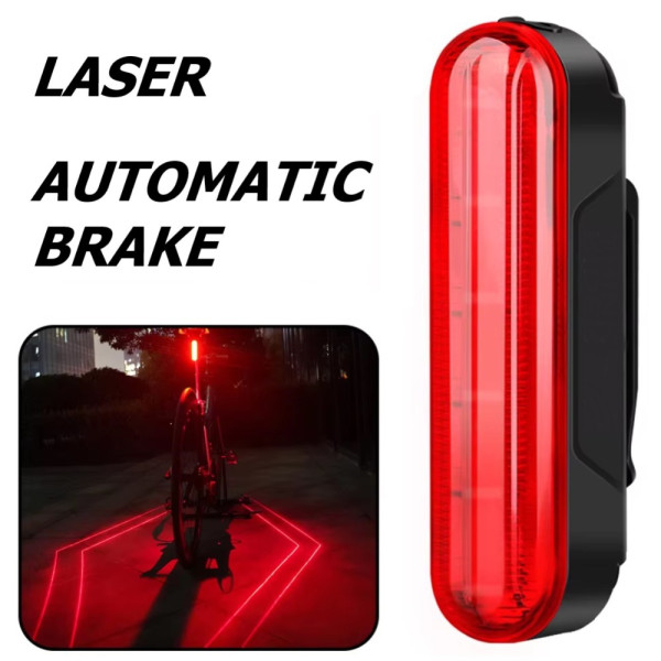 Стоп LEADBIKE LD80-6LED з лазерною розміткою, waterproof, Li-Ion акумулятор, ЗУ Type-C