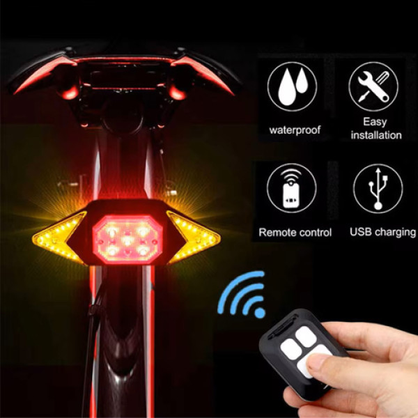 Велосипедна Стоп Мигалка LY-6700 із зазначенням поворотів