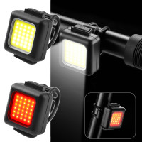 Велокомплект FT-3028-COB фонарь + STOP, Waterproof, Li-Ion аккум., ЗУ Type-C