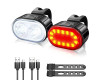 Велокомплект ZH-078-2LED ліхтар + STOP-14SMD, waterproof, Li-Ion акумулятор, ЗУ Type-C