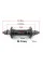 Втулка передня 213 V-brake чорна пром довжина 140 мм Shunfeng